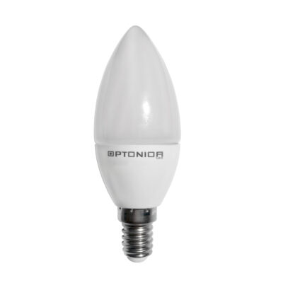 LED Plastic Candle Bulb E14 3PCS/PACK 6W Warm white