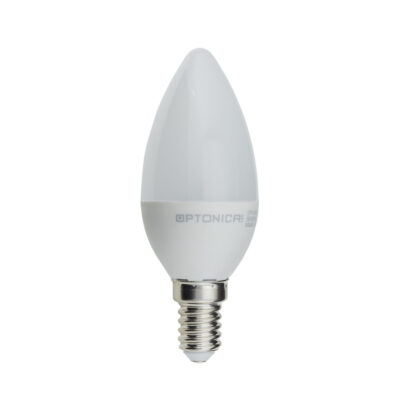 LED Plastic Candle Bulb E14 6W Neutral white