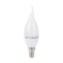 LED Plastic Candle Bulb C37 E14 6W White light