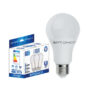 LED Plastic Bulb 3 Pieces Pack E27 A60 5 Years Warranty 12W White light