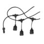 Outdoor String Light 15PCS E27 14.4M Suspended Sockets - Bulbs Not Included None None