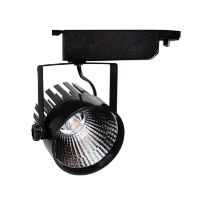 LED Interior Track Light COB Black Body 12W White light