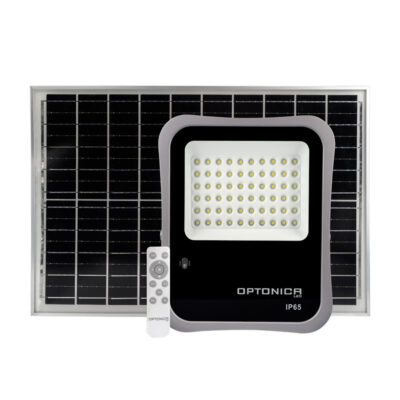Solar Power LED Floodlight + Remote Control EQUIV. 30W White light
