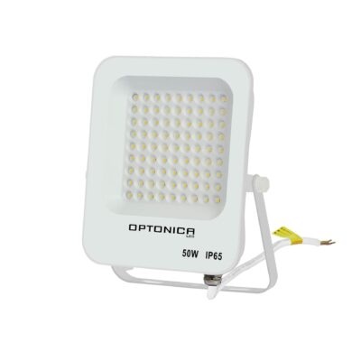 LED SMD Floodlight White Body IP65 50W Warm white