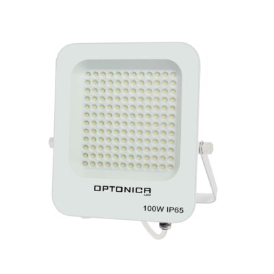 LED SMD Floodlight White Body IP65 100W Warm white