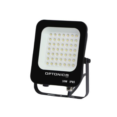 LED SMD Floodlight Black Body IP65 30W Warm white