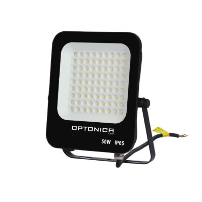 LED SMD Floodlight Black Body IP65 50W Warm white