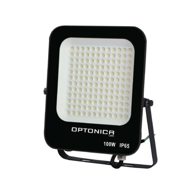 LED SMD Floodlight Black Body IP65 100W Warm white