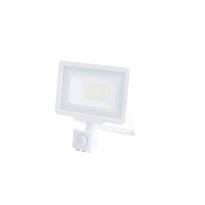 LED SMD Floodlight White City Line With PIR Sensor 30W White light