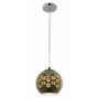 3D Glass Pendant Chrome Squares None None