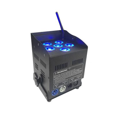 6*10W RGBA+UV 6IN1 Battery LED PAR Light 60W RGBW