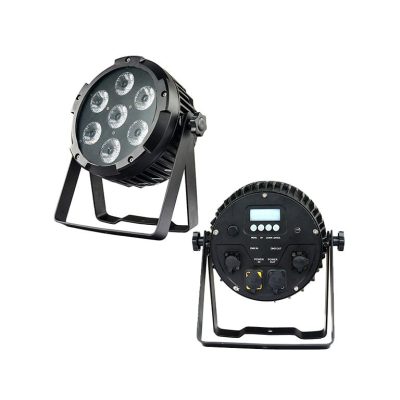 7*12W RGBWA+UV 6 In 1 LED PAR – Battery Wireless IP54 12W RGB