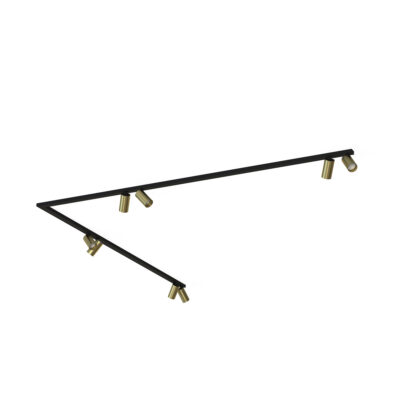 MONO CORNER VIII 2×200 SOLID BRASS