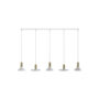 HERMANOS V WHITE/SOLID BRASS