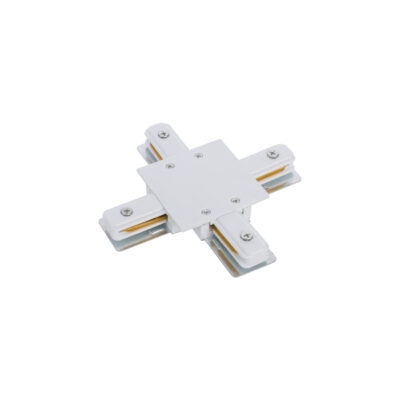 PROFILE RECESSED X-CONNECTOR WHITE