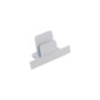 PROFILE RECESSED DEAD END CAP WHITE