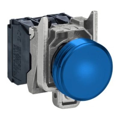 Signalna ?aruljica, plava, potpuna, fi: 22, obi?na le?a s ugra?enim LED-om 230… 240 V