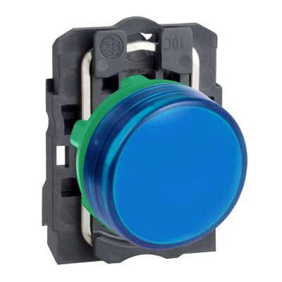 Potpuna signalna ?aruljica, plava, promjera 22, obi?na le?a s ugra?enim LED 110? 120 V