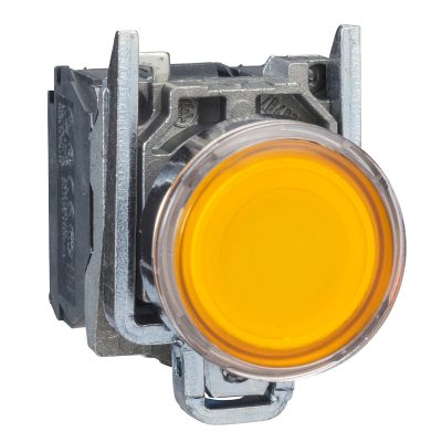 Upu?teno potpuno svjetle?e tipkalo, naran?asto, promjera 22, opru?ni povrat, 1R + 1M kontakt, 250 V