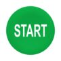 Kapica zelena, oznaka START, za okruglo tipkalo, promjera 22