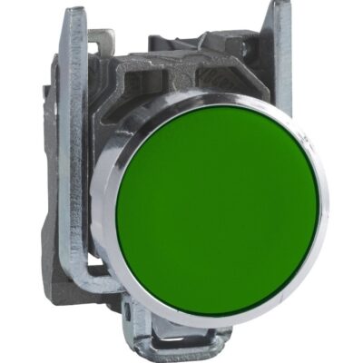 Tipkalo zeleno sa 1NO kontaktom, du?ina 22 mm, opru?ni povrat 1R kontakt