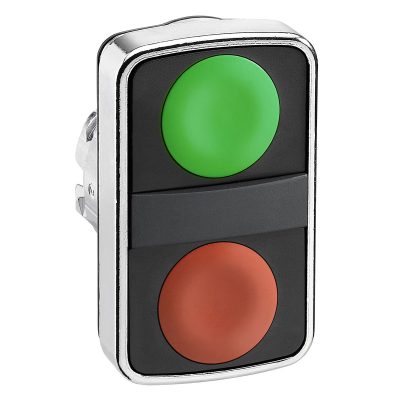 Glava za dvostruko tipkalo, zeleno upu?teno, crveno upu?teno, promjera 22, neozna?eno