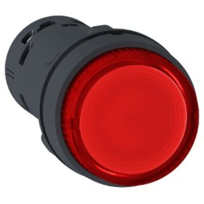 Opru?no povratno tikalo LED, ILLUM. P.B, 1M kontakt, crveno, 24V