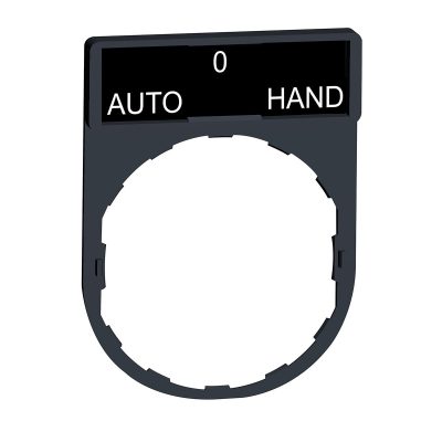 Držač za legendu 30 x 40 mm s legendom 8 x 27 mm, s oznakom AUTO-O-HAND