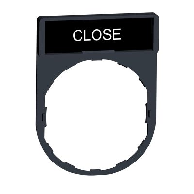 Držač za legendu 30 x 40 mm s legendom 8 x 27 mm, s oznakom CLOSE