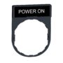 Držač za legendu 30 x 40 mm s legendom 8 x 27 mm, s oznakom POWER ON
