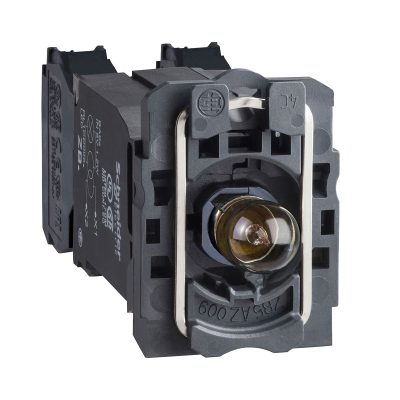 Blok lampice s ku?i?tem odnosno spojnim i ?aruljicomsa ?arnom niti BA9s, 110…120V, 1R i 1M kontakt