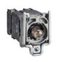 Blok lampice s kku?i?tem odnosno spojnim prstenom i ?aruljom sa ?arnom niti BA9s, 110...120V, 1NO+1NC