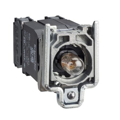 Blok lampice s ku?i?tem odnosno spojnim prstenom i ?aruljom sa ?arnom niti BA9s, 220…240V, 1NO+1NC