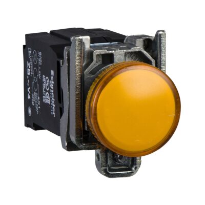 Potpuna signalna ?aruljica, naran?asta,  promjera 22, obi?na le?a s integralnim LED, 400 V