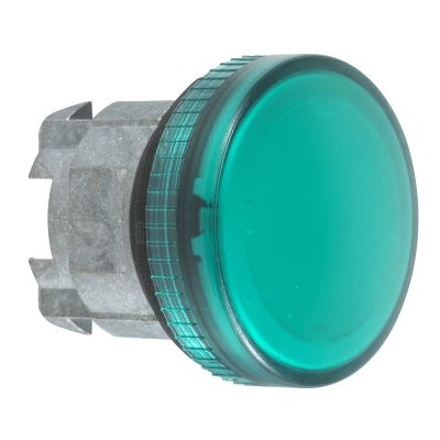 Glava zelene signalne ?aruljice promjera 22, s obi?nom le?om za integralni LED
