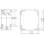 Monta?na plo?a za PLM i CRN ormare, metalna, 400x500 mm