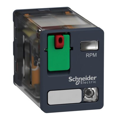 Relej snage uti?ni RPM, 2 preklopna kontakta, 15A, 230V AC sa zastavicom za ispitivanje i