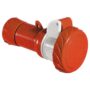 Utičnica PratiKa, ravna za montažu na kabel 3P+N+E, 32A, 380-415V, 50/60Hz, IP67, priključak vijak, satni broj 6