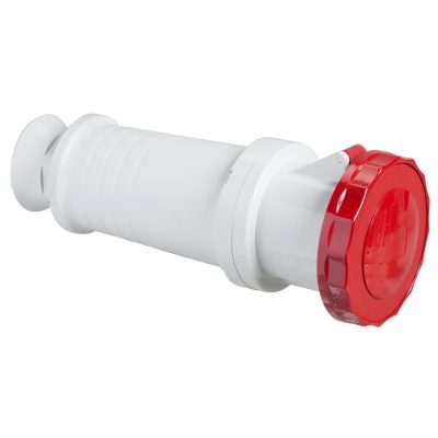 Utičnica PratiKa, ravna za montažu na kabel 3P+N+E, 63A, 380-415V, 50..60Hz, IP67, priključak vijak, satni broj 6
