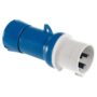 Utika? ravni za monta?u na kabel 2P+E, 32A, 200-250V, 50/60Hz, IP44, vij?ani priklju?ak, satni broj 6