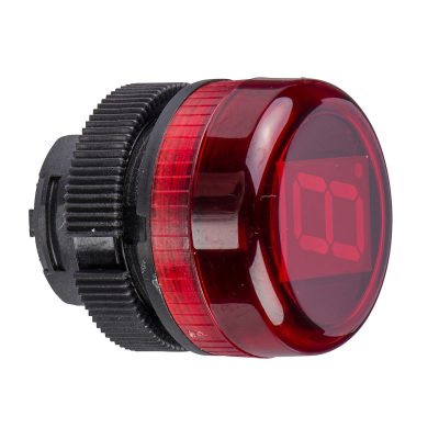 Crvena glava digitalnog prikaza promjera 22