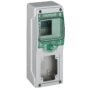 Vodotjesni ormari? Kaedra za strujne uti?nice, 1 otvor, 1x4 modula, 1 priklju?ni blok