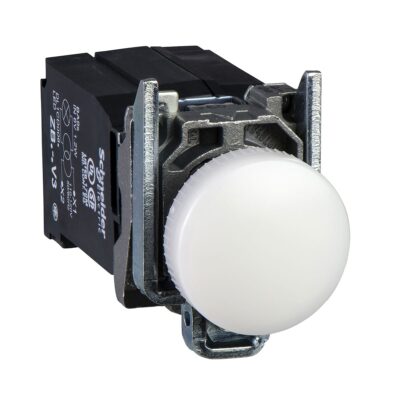Potpuna signalna ?aruljica, bijela, promjera 22, obi?na le?a s ugra?enim LED, 440… 460 V