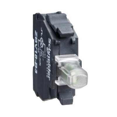 Blok bijele lampice za glavu fi: 22, ugra?eni LED, 24V priklju?ci s vij?anim stezaljkama