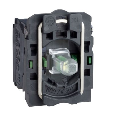 Blok bijele lampice s ku?i?tem odnosno spojnim prstenom i ugra?enim LED-om, 24 V, 2R kontakta