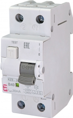 Zašt.dif.sklopka s nadstr.zaš. KZS-2M A G/KV B40/0.03