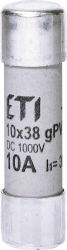 Rastalni uložak CH10x38 gPV 10A/1000V DC