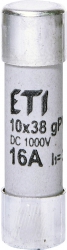 Rastalni uložak CH10x38 gPV 16A/1000V DC