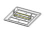 POKLOPAC 125X125 S METALNIM NOŽICAMA