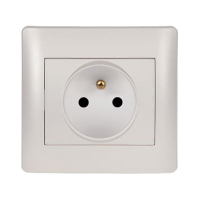 RHYME FRENCH TYPE SOCKET WHITE METALLIC